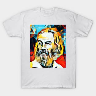 Walt Whitman Abstract Portrait | Walt Whitman Abstract Artwork 15 T-Shirt